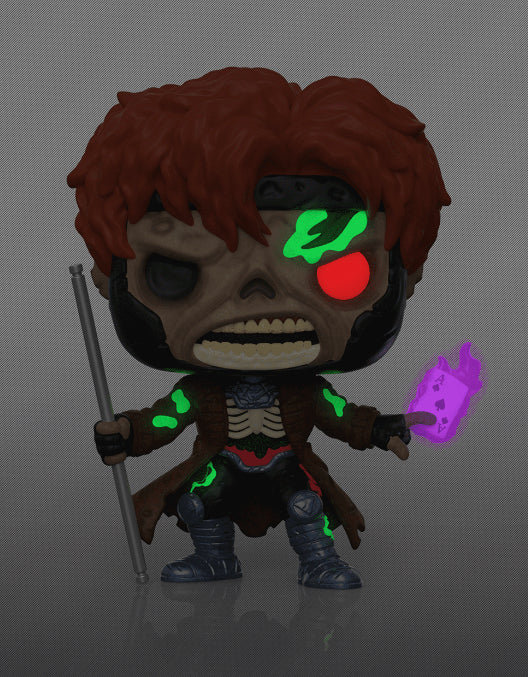 Zombie Gambit (Glow In The Dark) #793 Funko Pop! Marvel Zombies, Box Lunch Exclusive