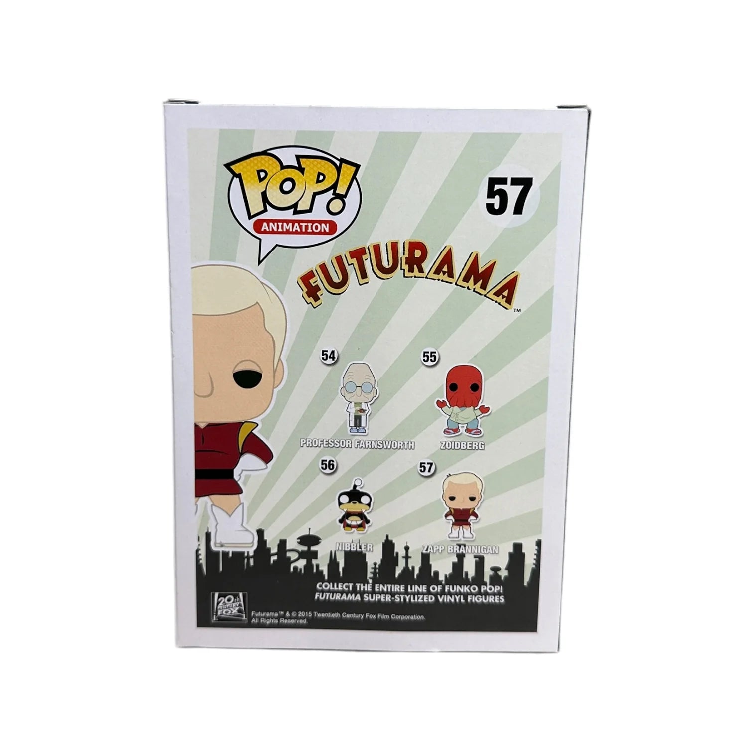 Zapp Brannigan #57 Funko Pop! - Futurama - 2016 Pop! - Condition 7\/10