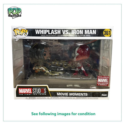 Whiplash Vs. Iron Man #361 Funko Pop Movie Moments! - Marvel Studios First Ten Years - Marvel Collector Corps Exclusive - Condition 7.5\\/10