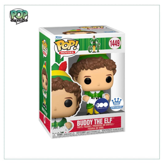 Buddy The Elf #1449 (w\\/ Snowflakes) Funko Pop! - Elf - Funko Shop Exclusive