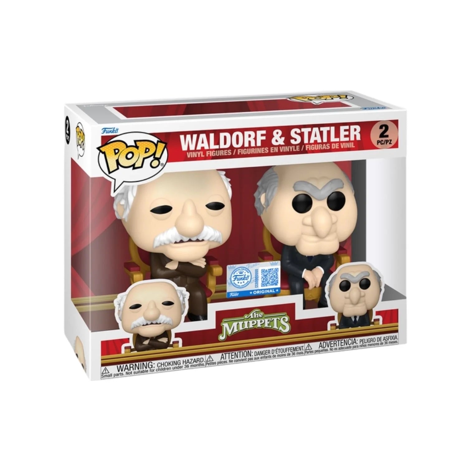 Waldorf \\u0026 Statler 2 pack Funko Pop - The Muppets - PREORDER
