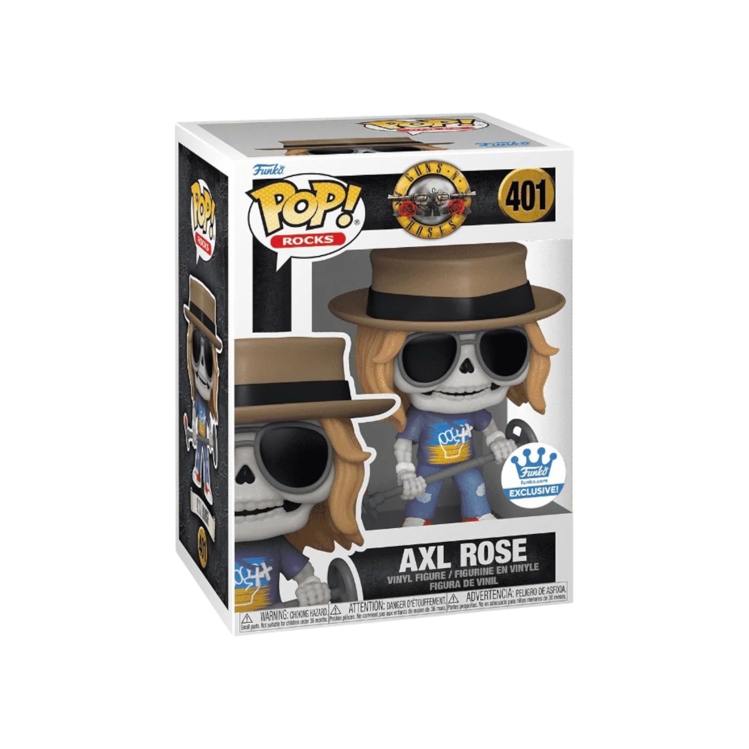 Axl Rose #401 (Skeleton) Funko Pop! - Guns N Roses - Funko Shop Exclusive