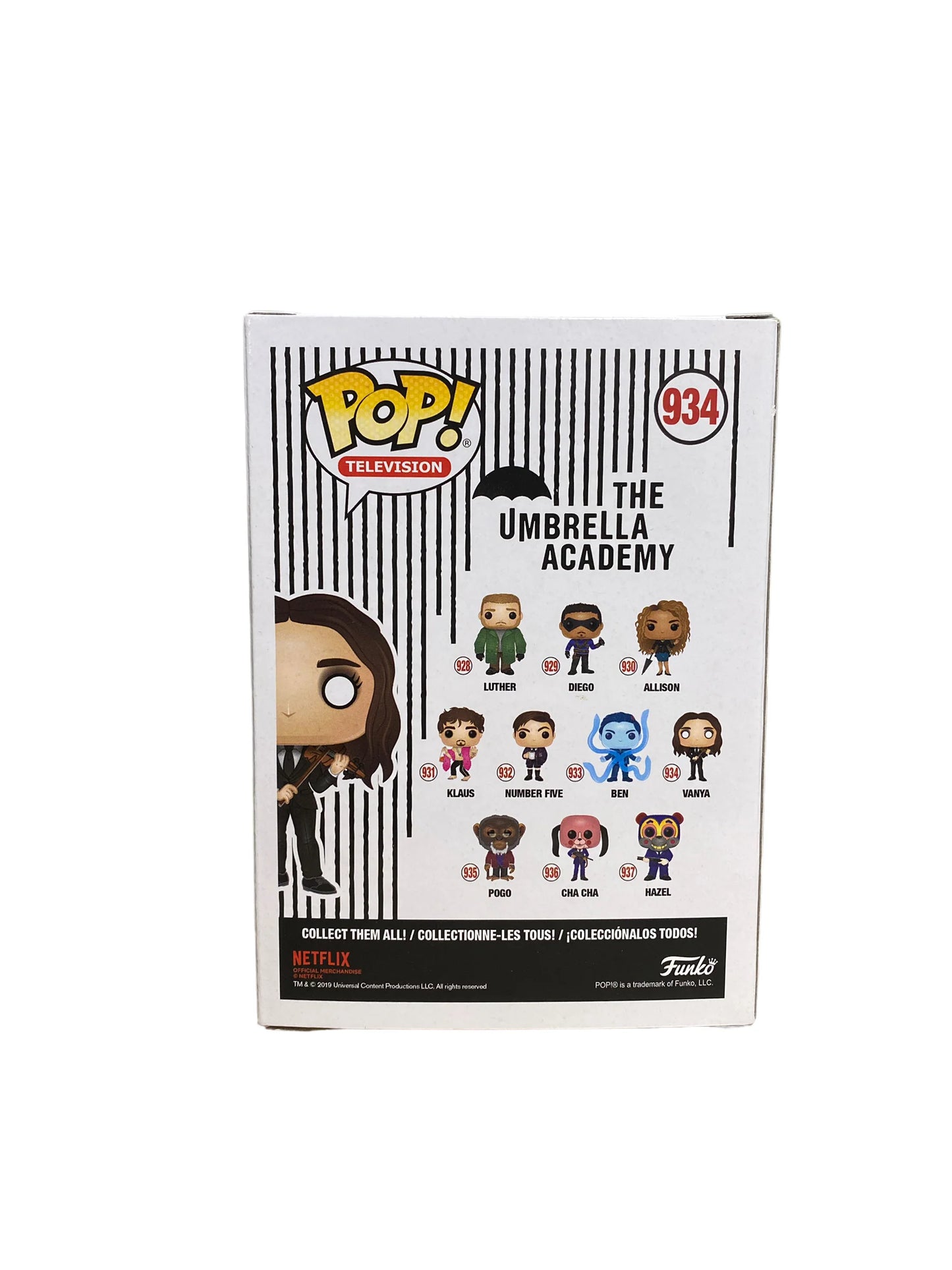 Vanya #934 (White Violin Chase) Funko Pop! - The Umbrella Academy - Condition 8.75\\/10