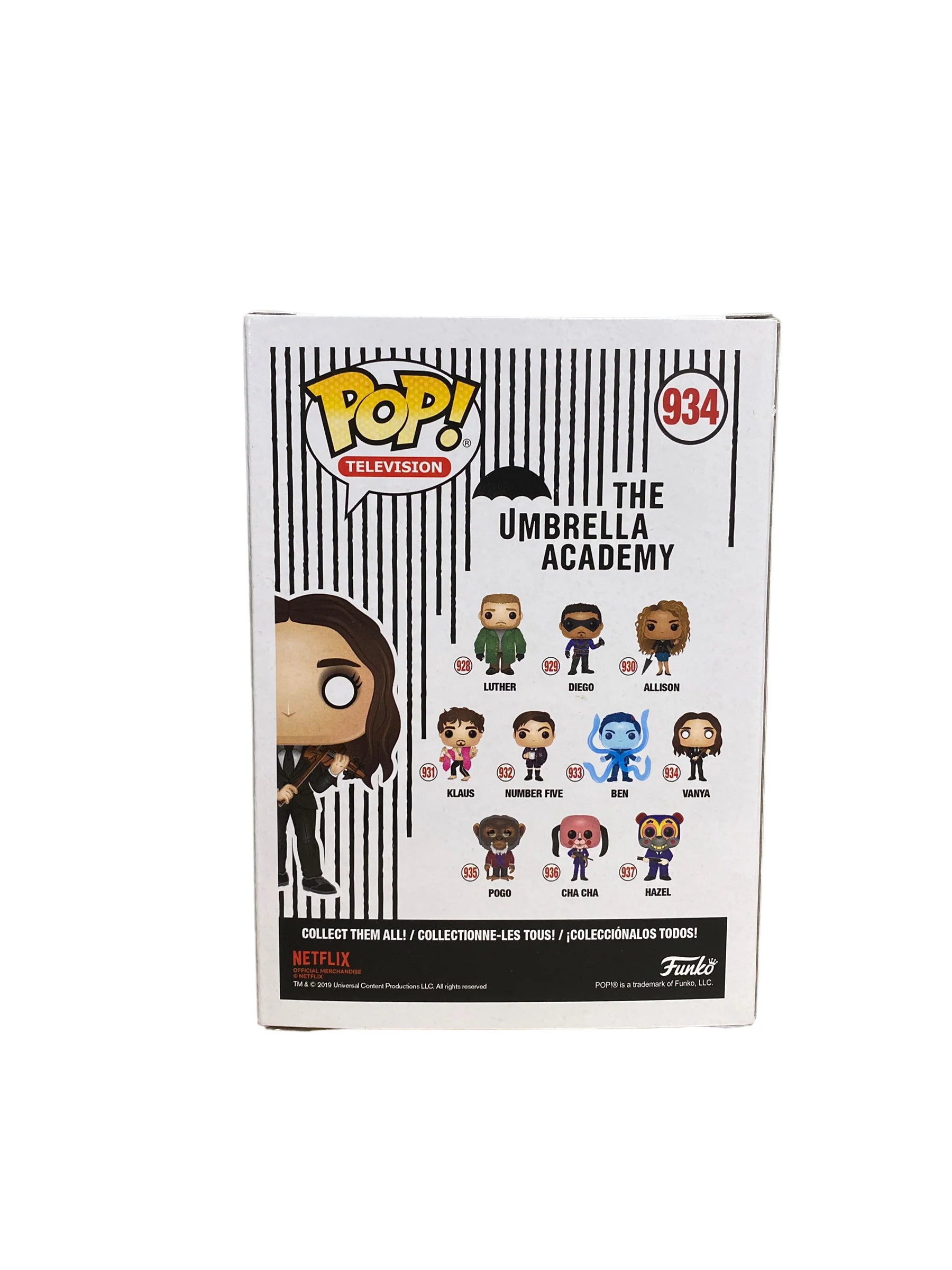 Vanya #934 (White Violin Chase) Funko Pop! - The Umbrella Academy - Condition 8.75\\/10