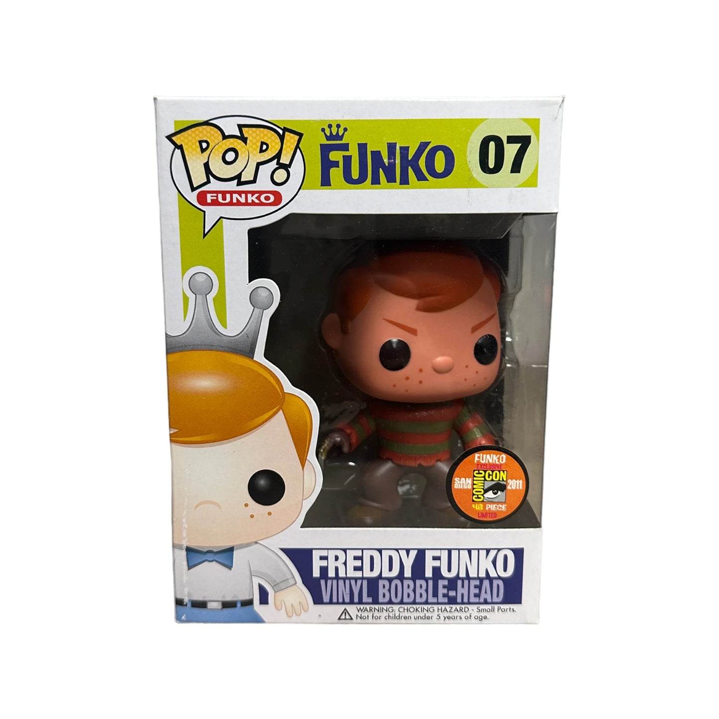 Freddy Funko as Freddy Krueger #07 Funko Pop! - SDCC 2011 Exclusive LE48 Pcs - Condition 7\/10